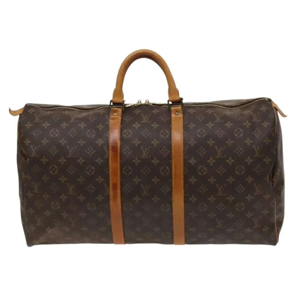 LOUIS VUITTON Monogram Keepall 55 Boston Bag M41424